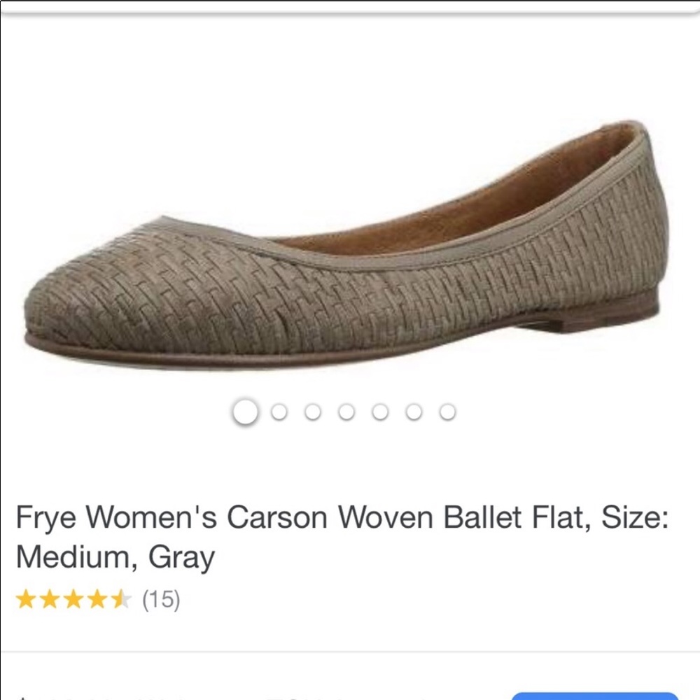 Frye Carson Woven Ballet Flat size 6